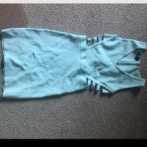 Light blue tight dress!